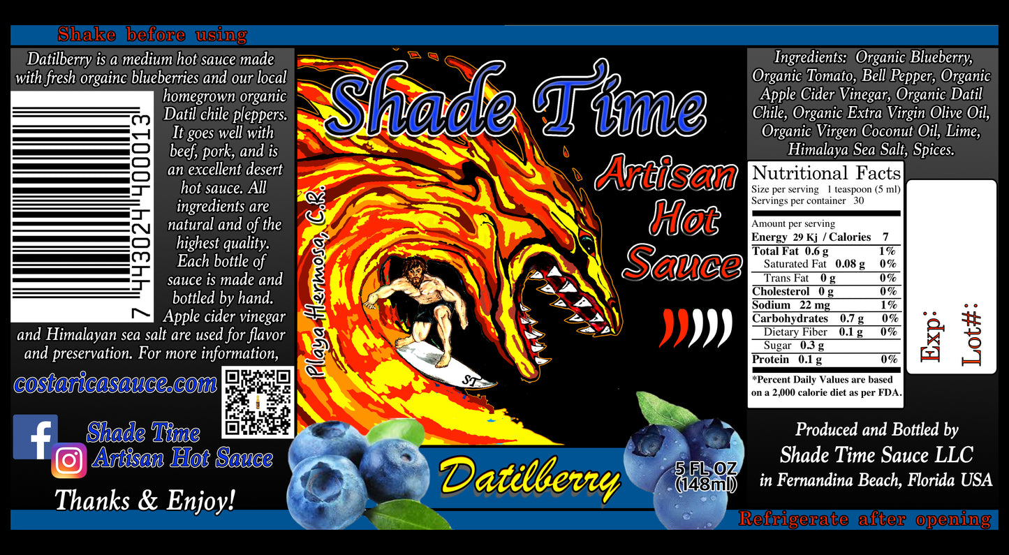 Datilberry hot sauce 5 fl. oz.