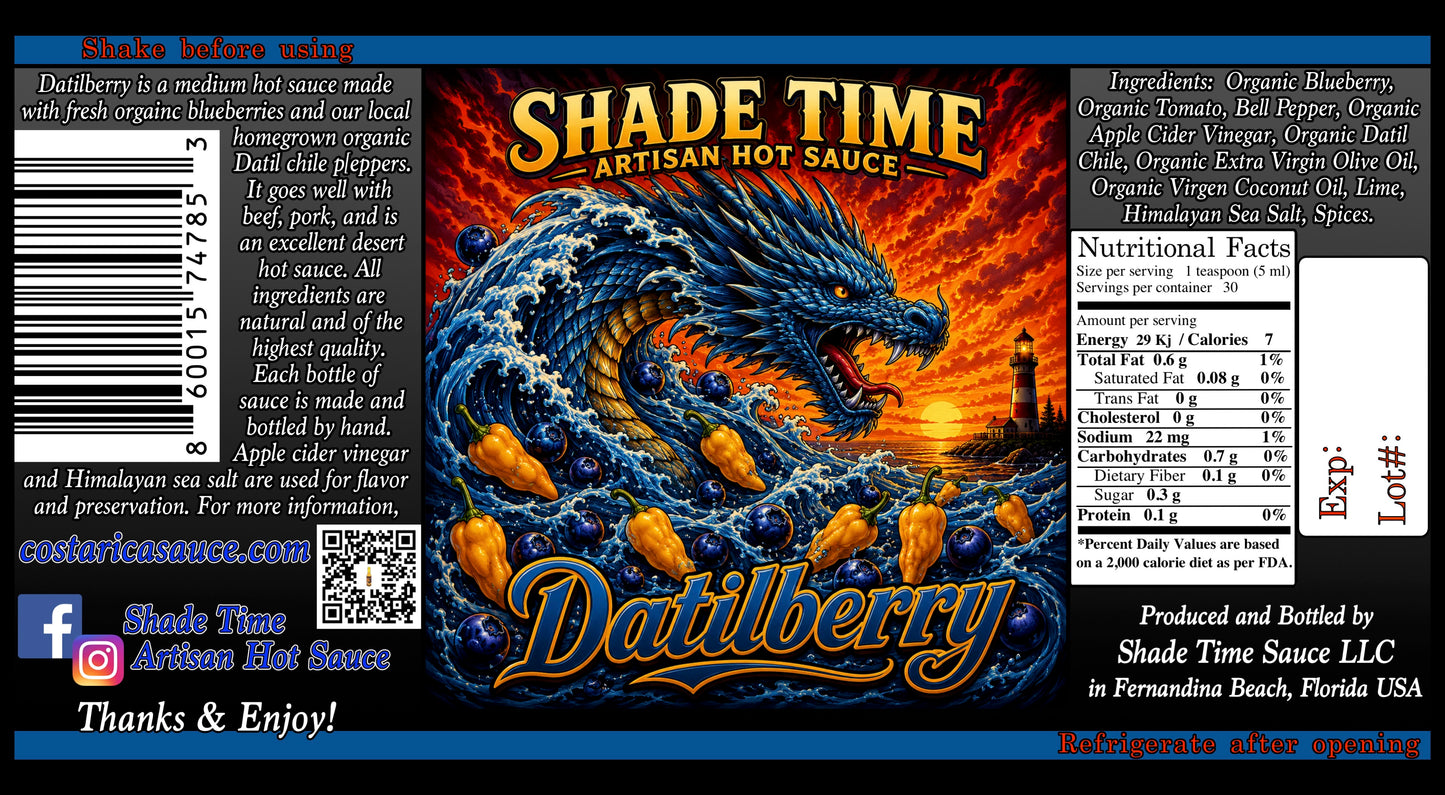 Datilberry hot sauce 5 fl. oz.