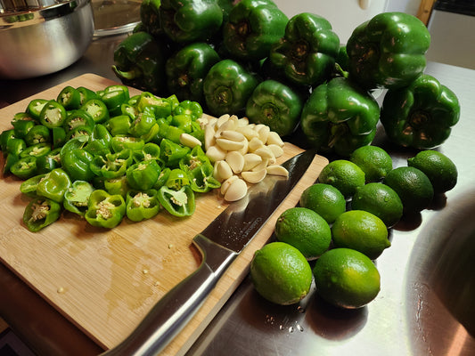 "Fresh ingredients for Shade Time Green Room"