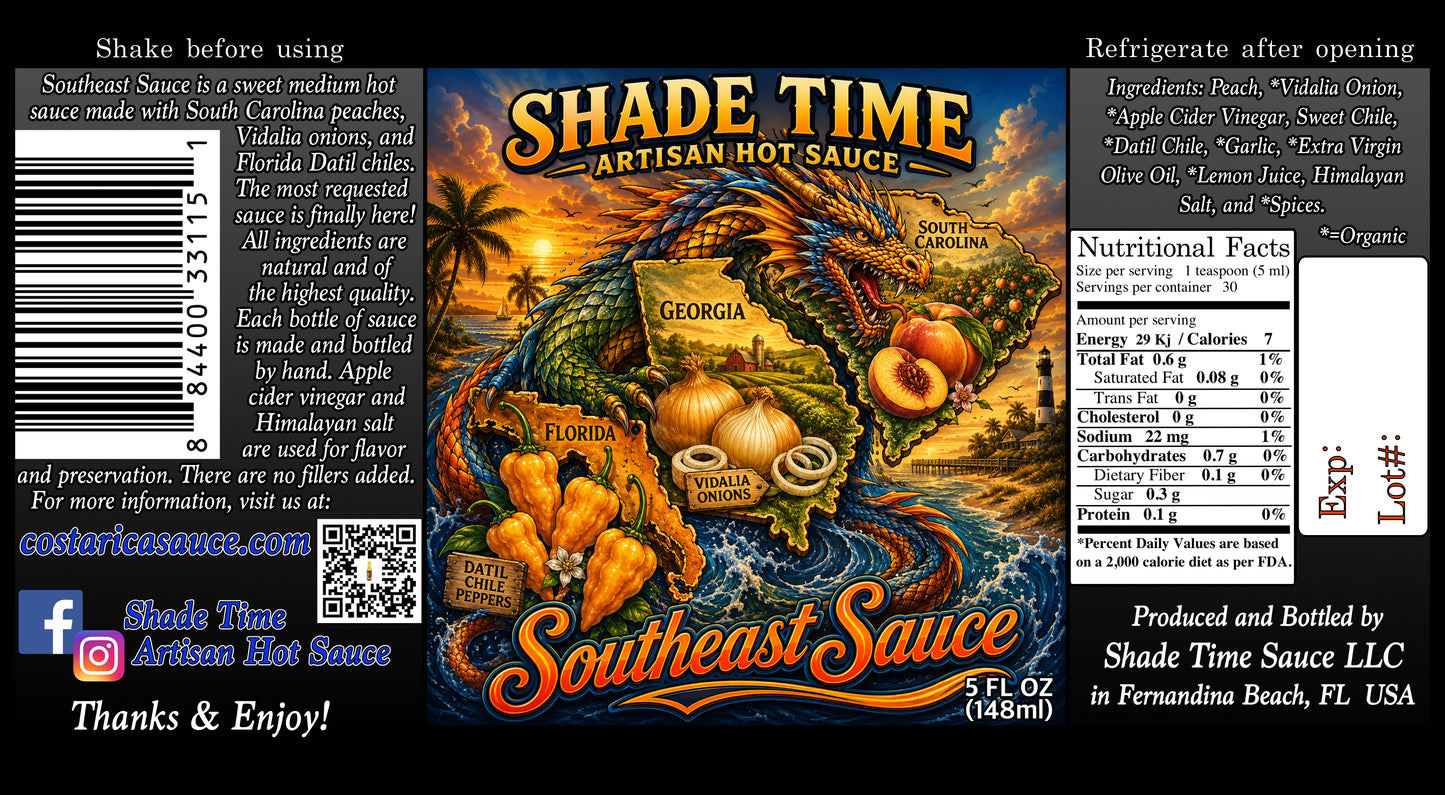 Southeast hot sauce 5 fl. oz.